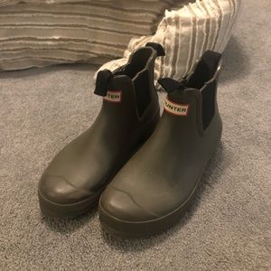 Hunter Green Chelsea Rain Boots